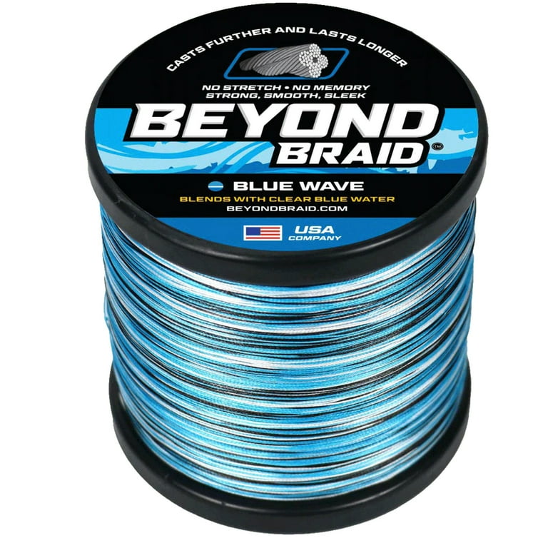 Beyond Braid Braided Fishing Line - Blue Wave - 500 Yards - 80 lb.
