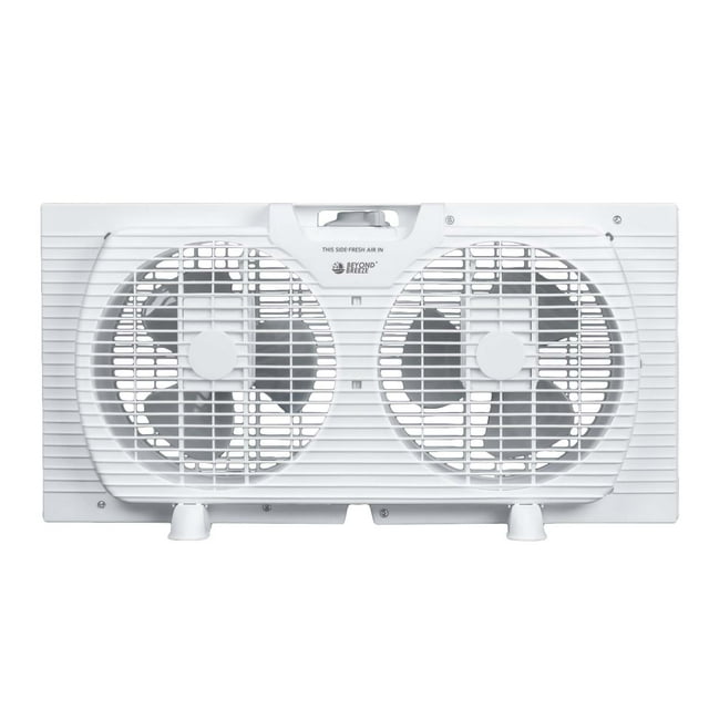 "Beyond Breeze 9"" Twin Blade Portable Window Fan, Wide Dual Expandable