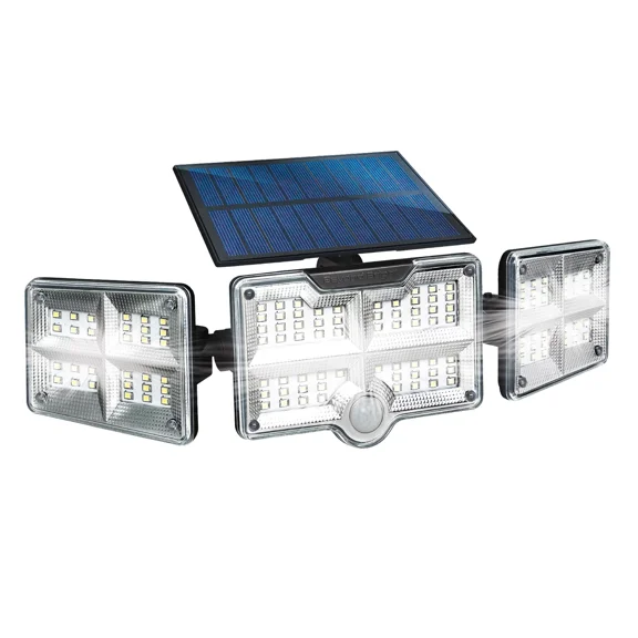 Beyond Bright X3 Motion Activated Ultra Bright Solar Flood Light, 270 Degree Beam Spread.