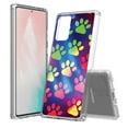 thumbnail image 1 of Beyond Cell compatible with Galaxy Note 20 (2020) Case, Transparent Clear Shock Absorption Cushion Bumper Corner Soft TPU + PC Cover Paw Prints, 1 of 3