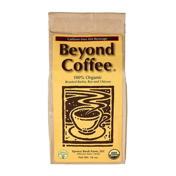 Beyond Coffee - Organic Caffeine-Free Herbal Coffee Substitute, Grain Blend with Chicory, Barley & Rye, Natural Healthy Beverage