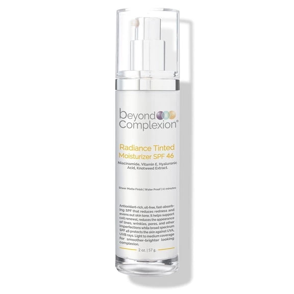 Beyond Complexion Radiance Tinted Moisturizer SPF 46 - Oil-Free Tinted Moisturizer that Adapts to Your Skin Color to Enhance Skin Tone with Long-Lasting Hydration