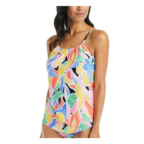 Beyond Control Swimwear Womens Printed Underwire Tankini Swim Top
