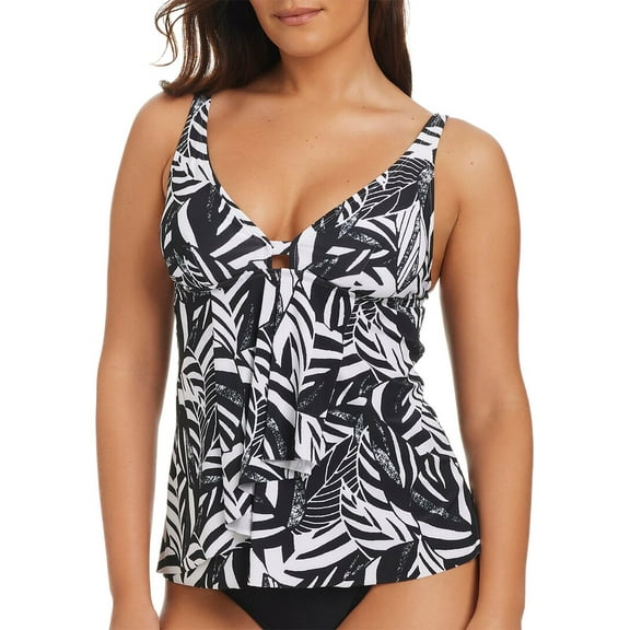 Beyond Control Swimwear womens Sharp Observations Cascade Tankini, 6