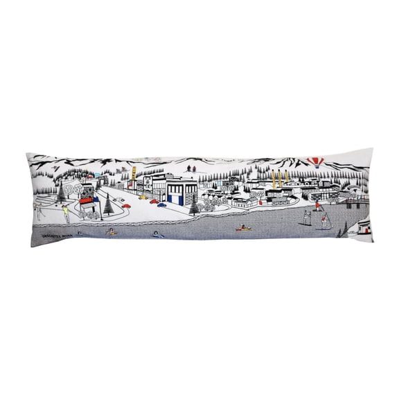 Beyond Cushions Bend King Day Embroidered Skyline Pillow