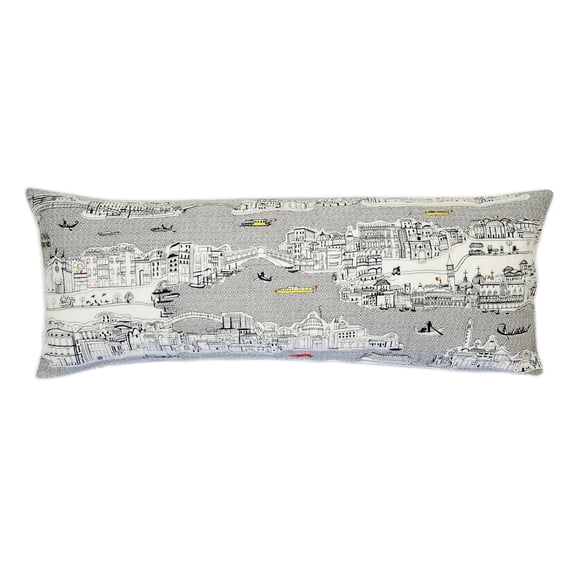 Beyond Cushions Venice Queen Day Embroidered Skyline Pillow