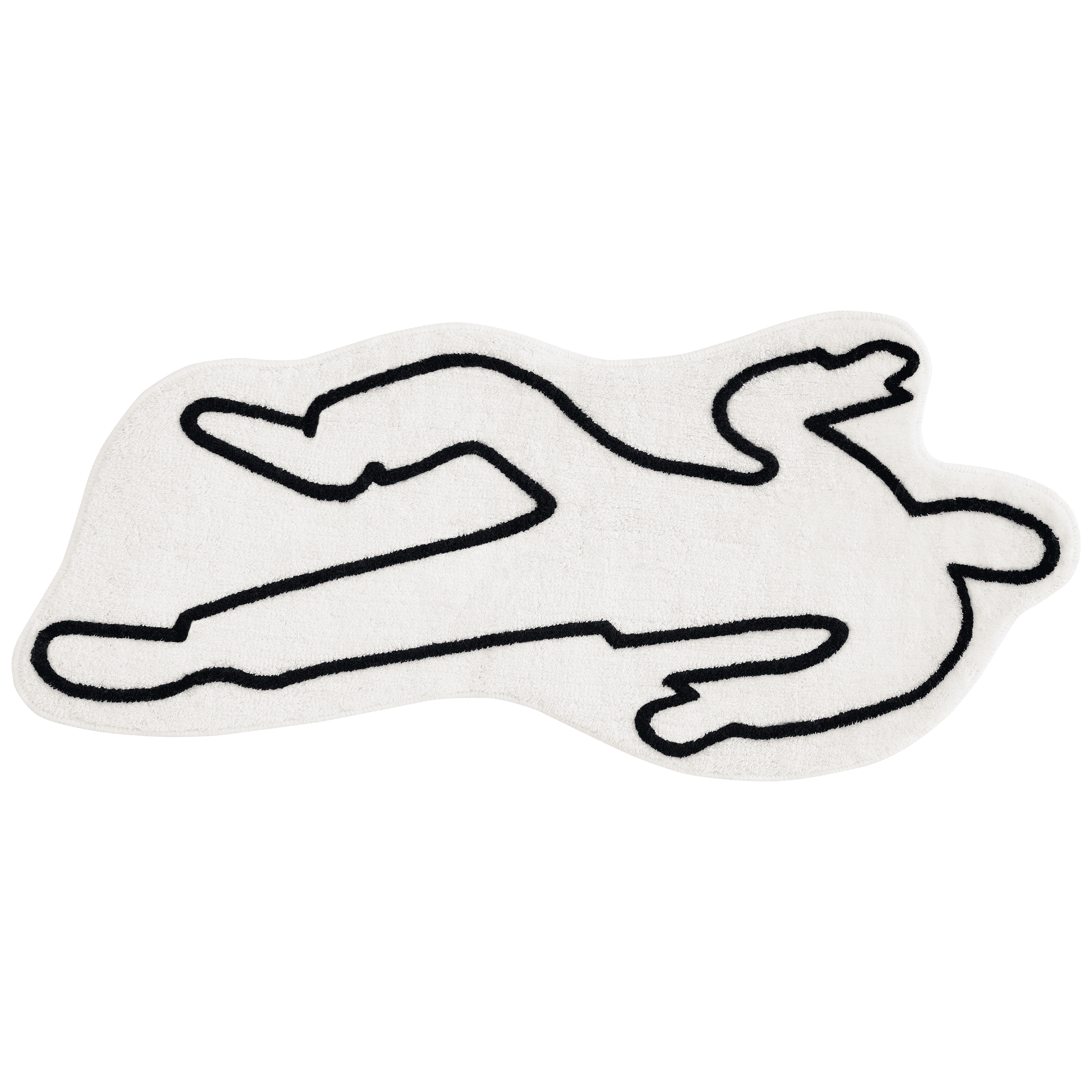 Beyond Deco Halloween Crime Scene Rug, 47''L x 25''W, Handmade Tufted Design Decor Area Rug for