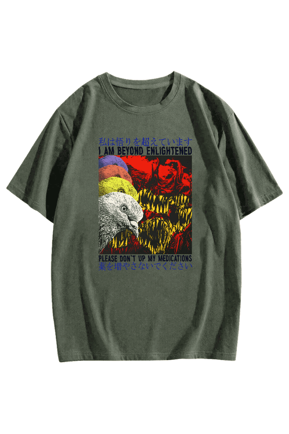 Beyond Enlightened Pigeon Cotton casual T-shirt
