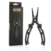 Beyond Fishing QuickRig 7 inch Fishing Pliers   Multifunction Stainless Steel Split Ring Pliers for Fishing with Line Cutter & Crimper   Corrosion Resistant & Spring Loaded Design