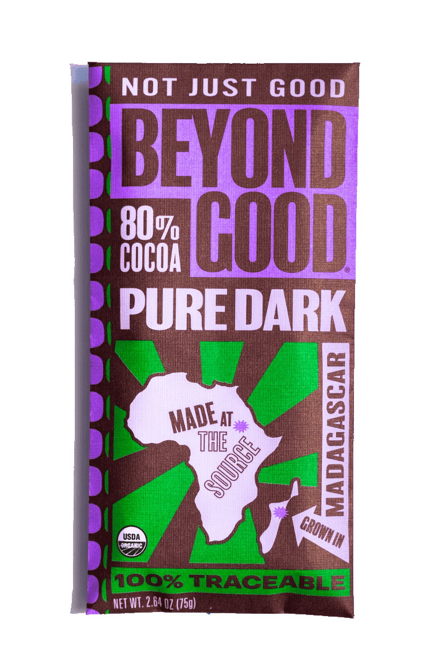 Beyond Good Dark Madagascar Chocolate Bar 80% 2.64 oz (Pack of 12)