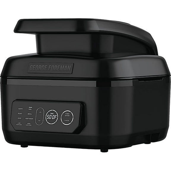 Beyond Grill 7-in-1 Electric Indoor Grill with Air Fry Technology, Black, Large