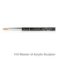 thumbnail image 1 of Beyond Master of Acrylic Sculptor 100% Kolinsky Bristle Nail Sculpting Brush #10 Black Aluminum Handle, 1 of 3