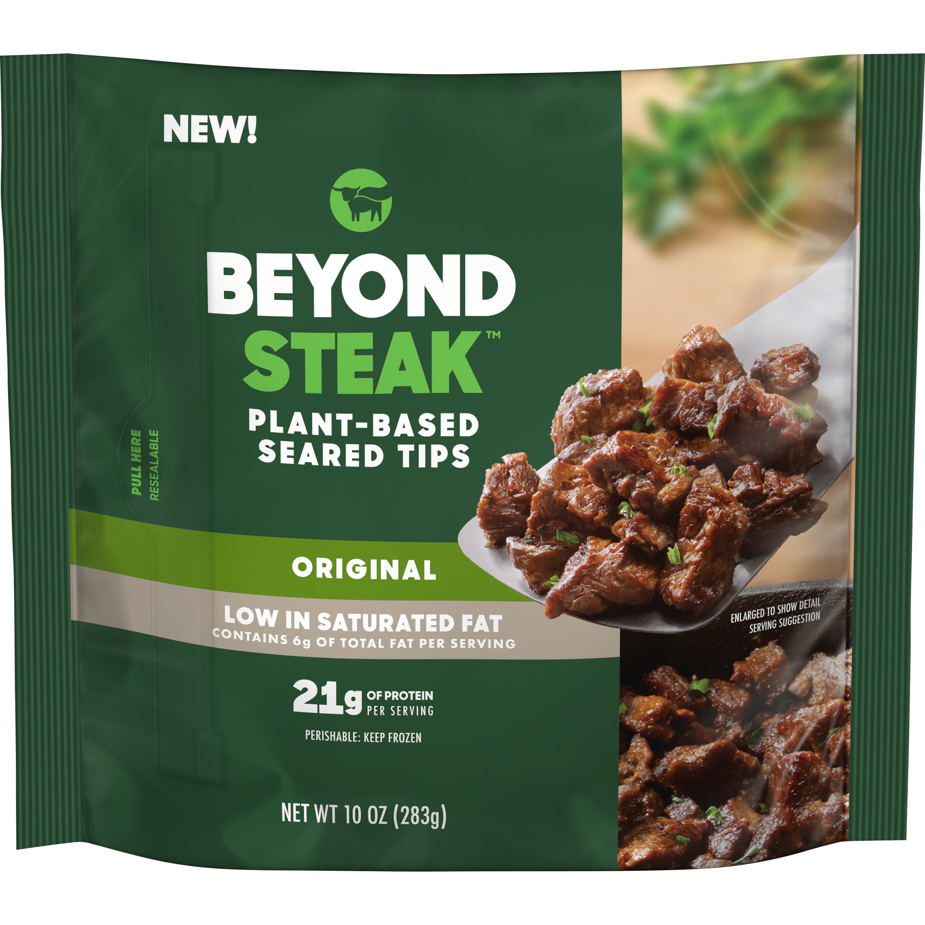 Beyond Meat Beyond Steak Plant-Based Seared Tips 10 oz Packaged Meals (Frozen) - image 1 of 9
