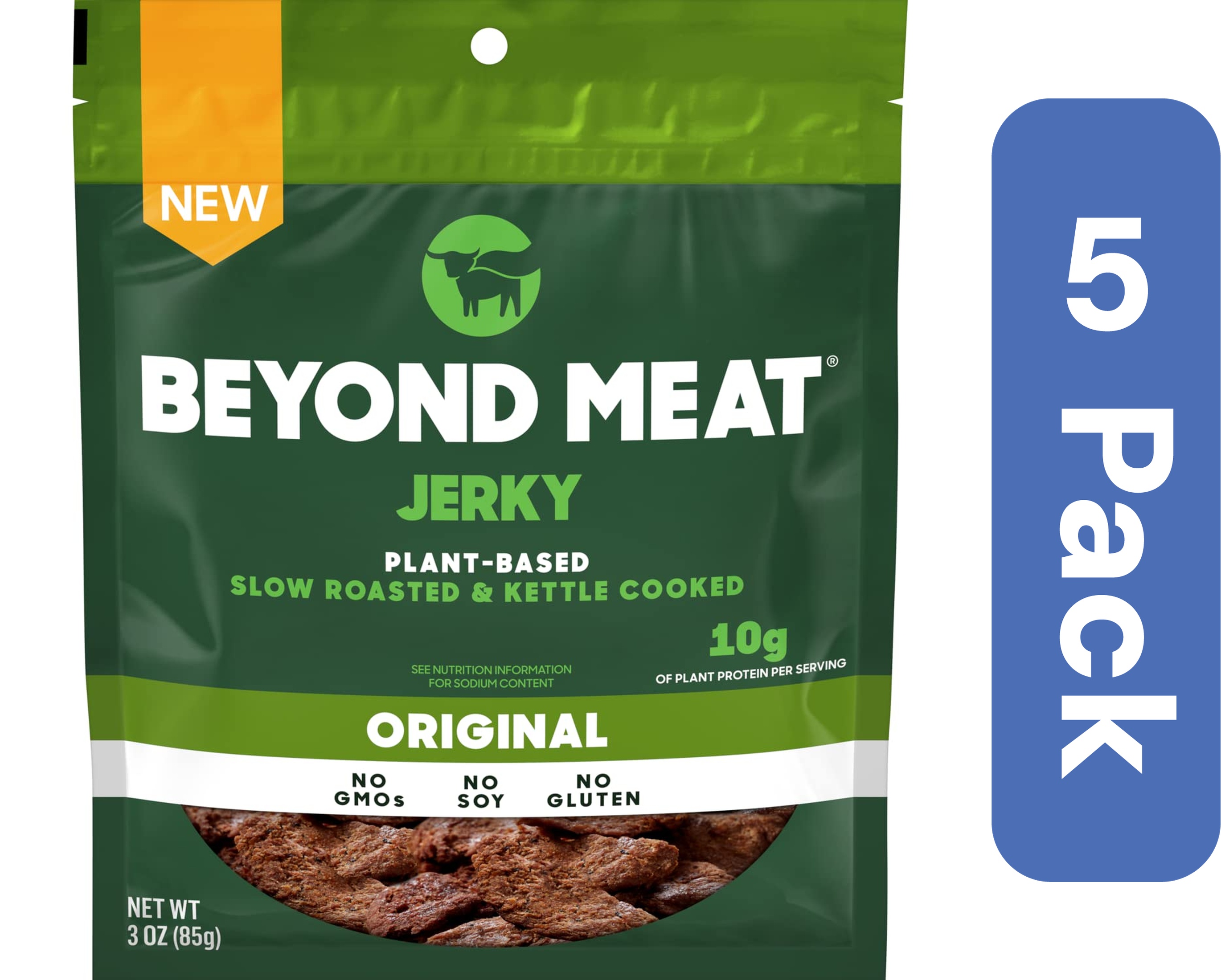 Beyond Meat Jerky Original 3 oz (Pack Of 5) - Walmart.com