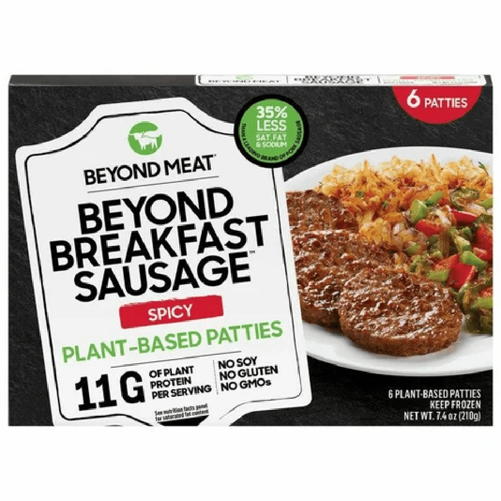 Beyond Meat Plant Based Spicy Breakfast Sausage Patties, 7.4 oz, (pack of 12)