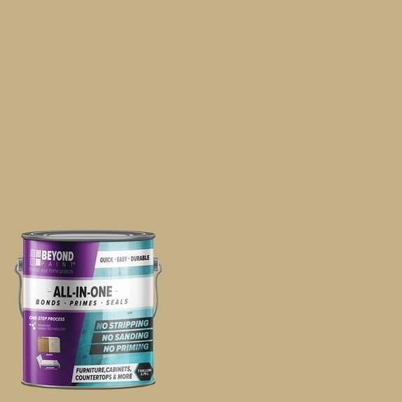 Beyond Paint 1 Gallon All in One Multi Use Versatile Refinishing Paint, Linen