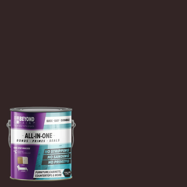 Beyond Paint 1 Gallon All in One Multi Use Versatile Refinishing Paint,  Mocha 