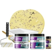Beyond Paint Countertop Makeover Kit with Paint, Sealer, Flecks and Tools for Countertops, Buttercream