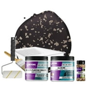 Beyond Paint Countertop Makeover Kit with Paint, Sealer, Flecks and Tools for Countertops, Licorice