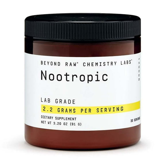 Beyond Raw Chemistry Labs Nootropic Powder | Cognitive Enhancer and Memory Support | 30 Servings