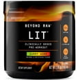 Beyond Raw® LIT™ PreWorkout Powder, Gummy Worm, 250mg Caffeine, 7.44