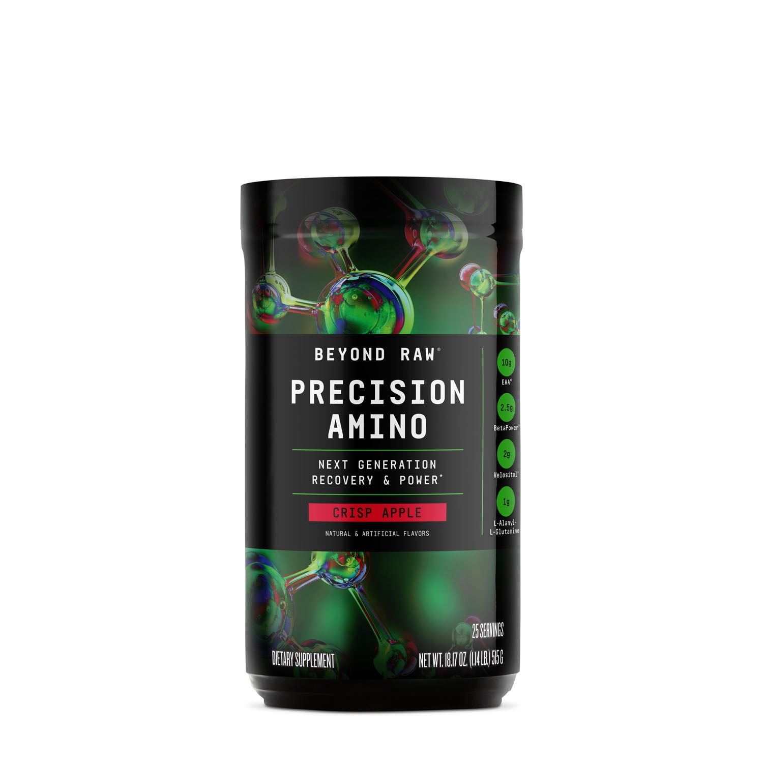 Beyond Raw Precision Amino | 25 Servings | Crisp Apple | Recovery & Power  Amino Acid | Muscle Fuel & Hydration