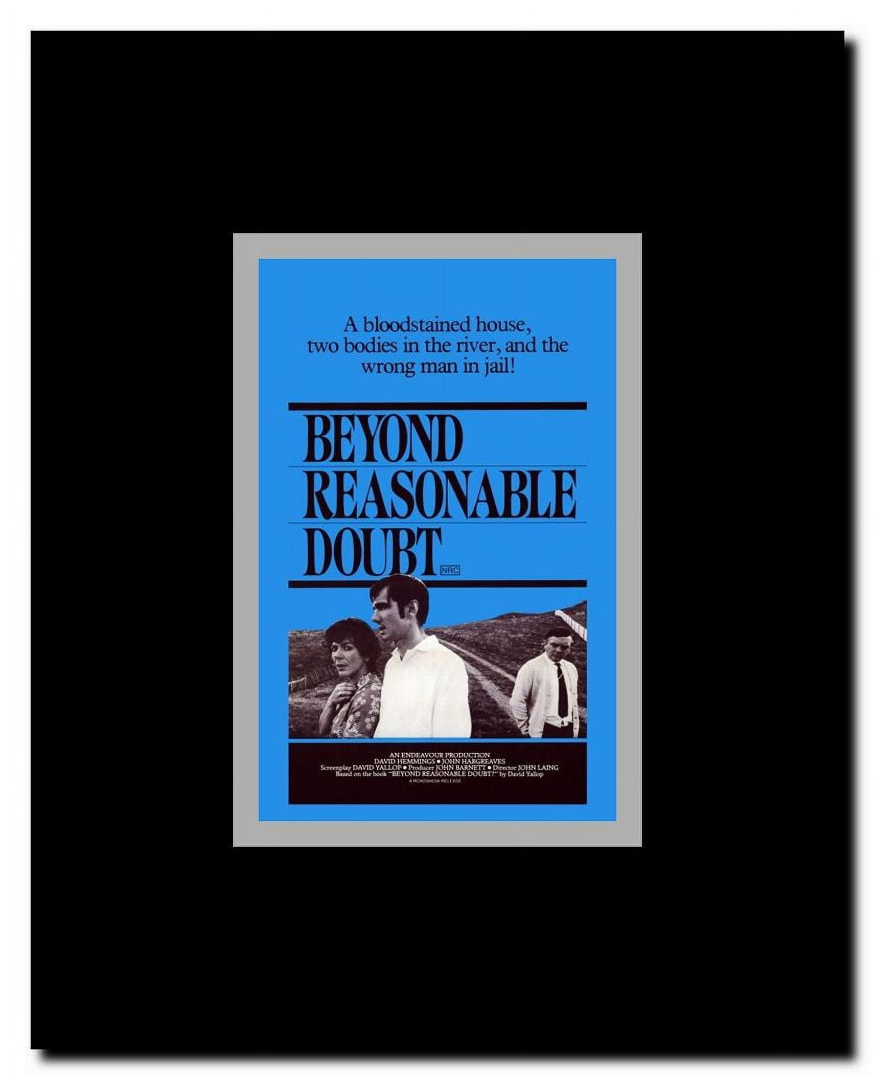 Beyond Reasonable Doubt Framed Movie Poster
