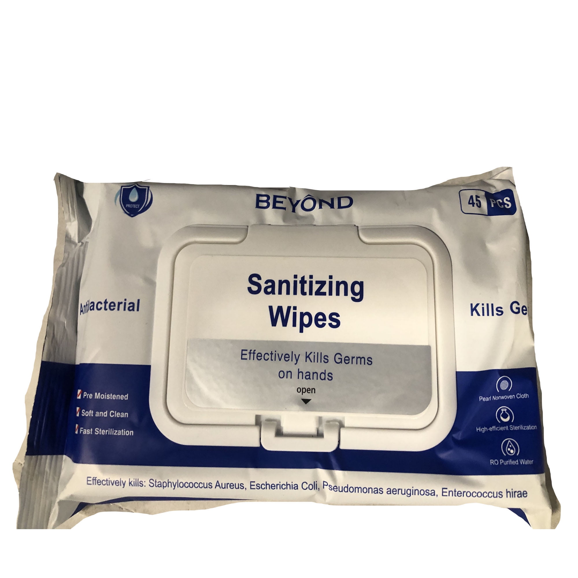 Premoistened Sanitizing Hand Wipes, Individually Wrapped, 5 x 7
