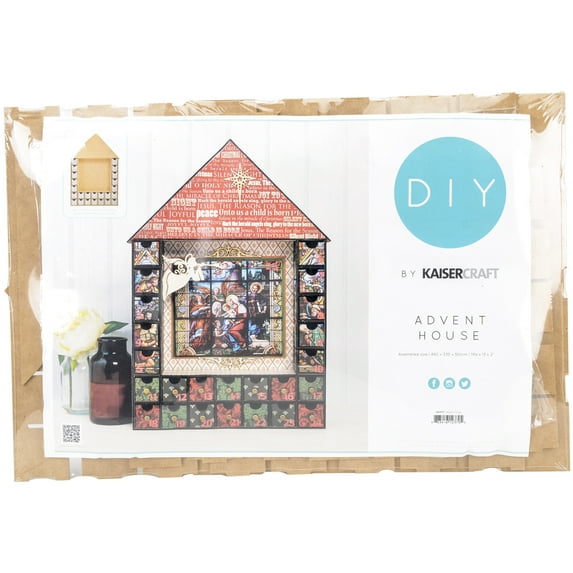 Beyond The Page MDF Shadow Box Advent House Calendar-19.25"X13"X2", Pk 1