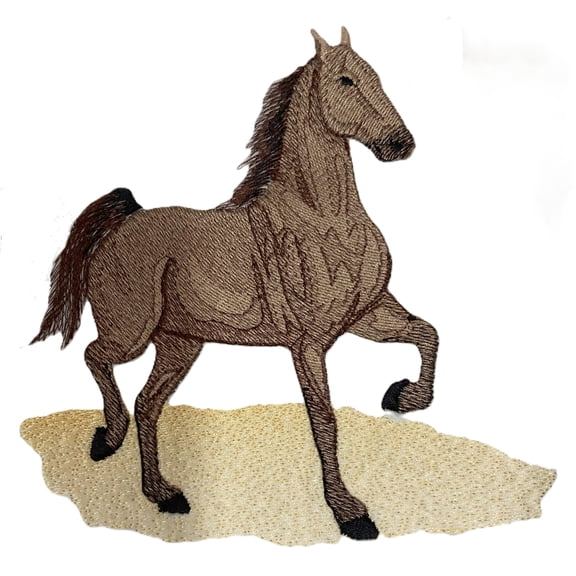 Beyond Vision Custom Horse [ Saddlebred Horse] Embroidered Iron on/Sew Patch (5.83" x 5.99")