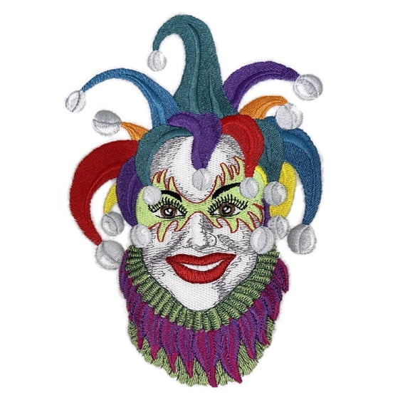 Beyond Vision Custom Jester Embroidery Iron On/Sew Patch (5.02" x 7")