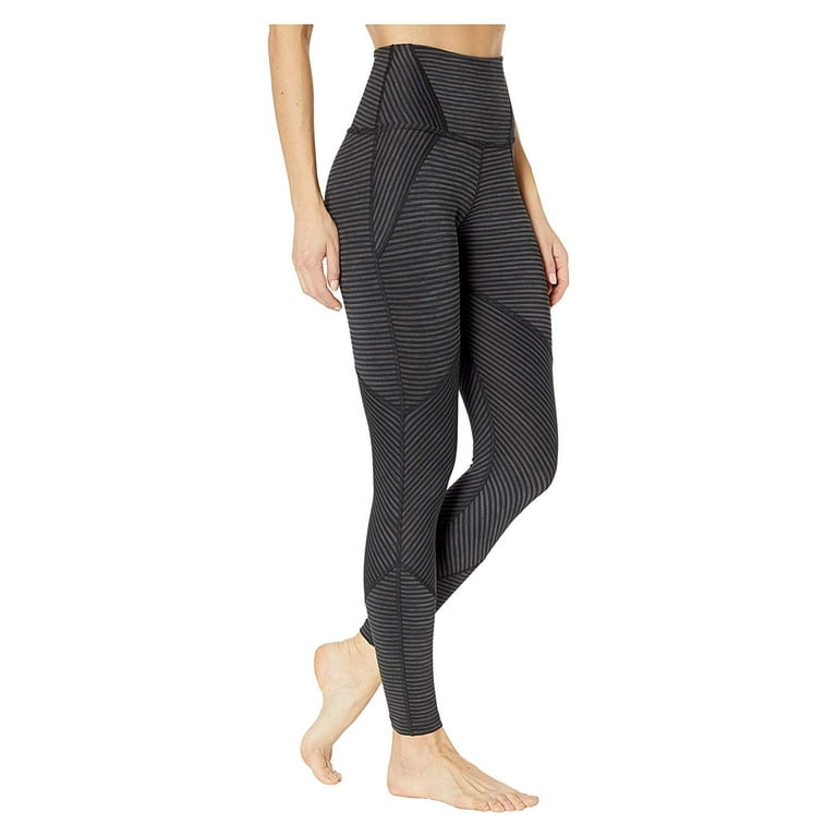 Beyond Yoga True To Stripe High Waisted Midi Leggings Black