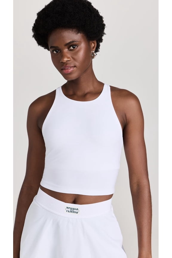 Beyond Yoga Women's Spacedye Refocus Cropped Tank - Cloud White, Small