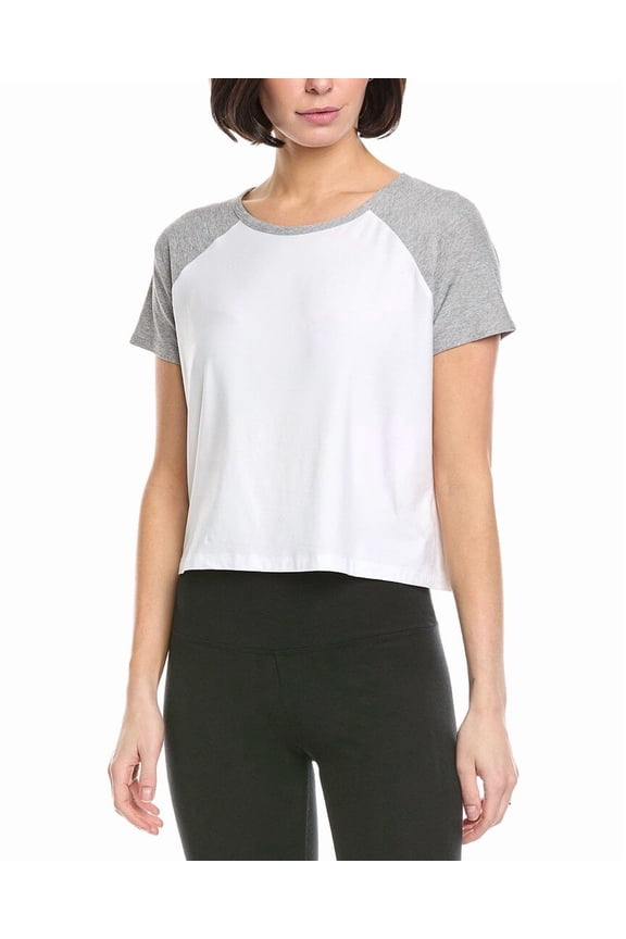 womens  Featherweight Colorblock T-Shirt, xs, White