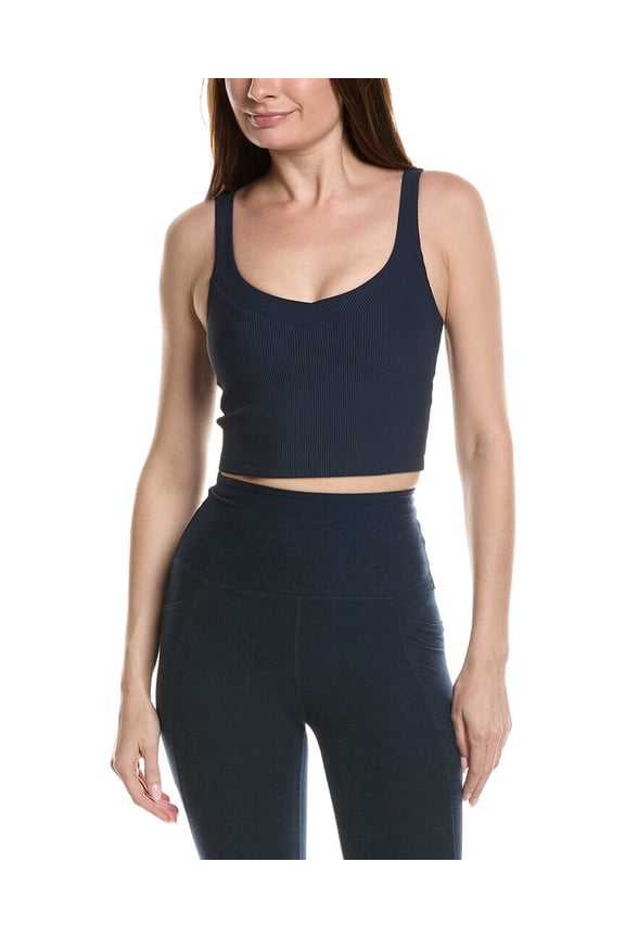 womens Impulse Ribbed Cropped Tank, s