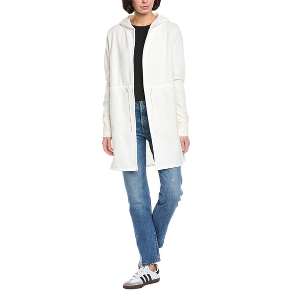 Beyond Yoga womens Luxefleece Hooded Jacket, m, White