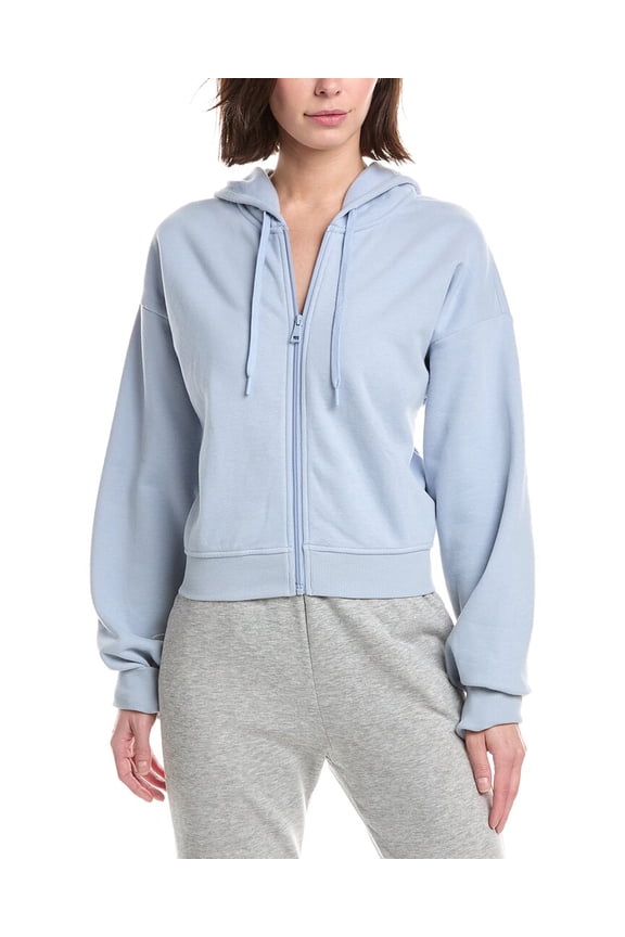womens Luxefleece Zip Up Hoodie, s, Blue