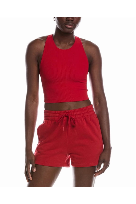 womens Refocus Ribbed Cropped Tank, XL