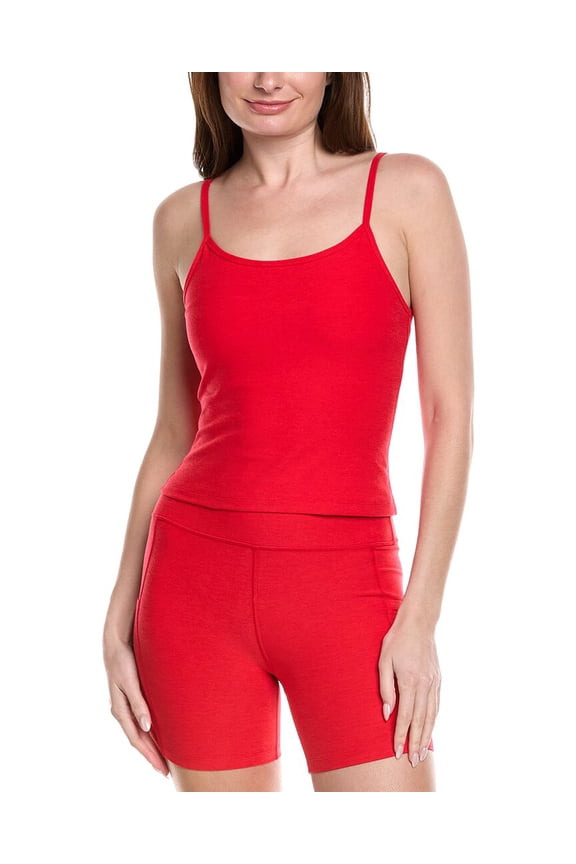 womens Spacedye Forever Waist Length Tank, XL, Red