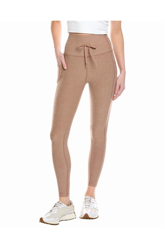 womens Spacedye Go Pocket 23in Midi Legging, l, Yellow