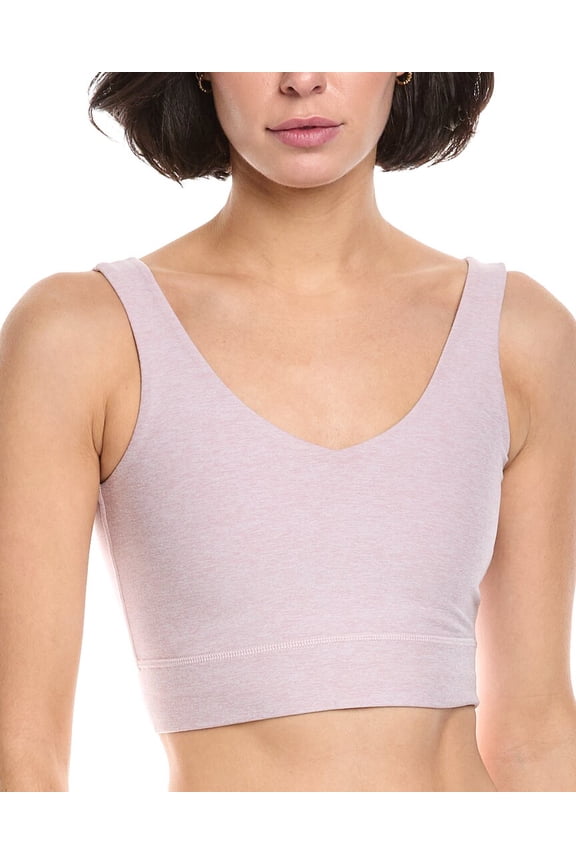 womens Spacedye Good Day Long Line Bra, xs, Pink