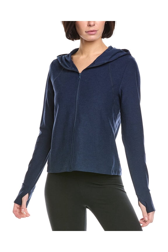 womens Spacedye High Energy Hoodie, xs, Navy