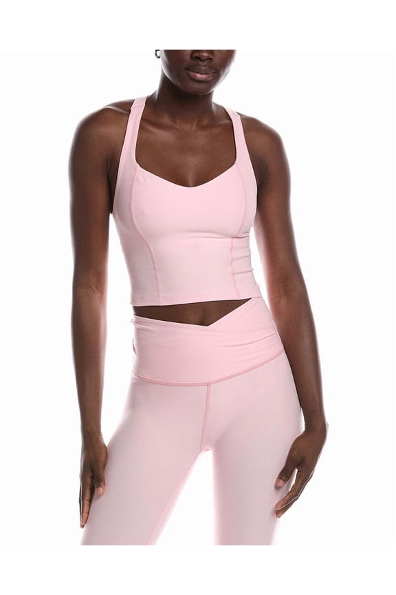 womens Spacedye Intensity Racerback Cropped Tank, XL, Pink