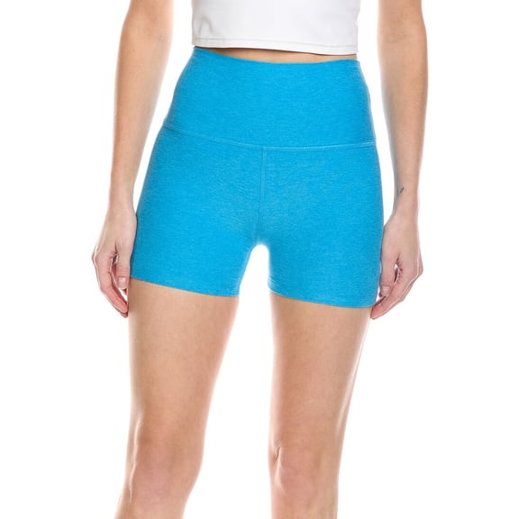 Beyond Yoga womens Spacedye Keep Pace 3in Short, m, Blue