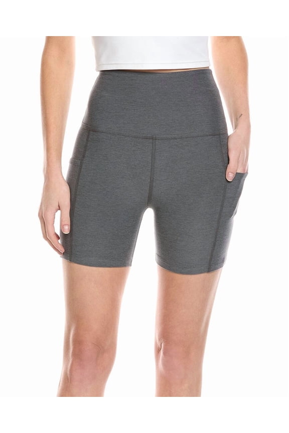 womens Spacedye Keep Pace Pocket 5in Short, xs, Gray