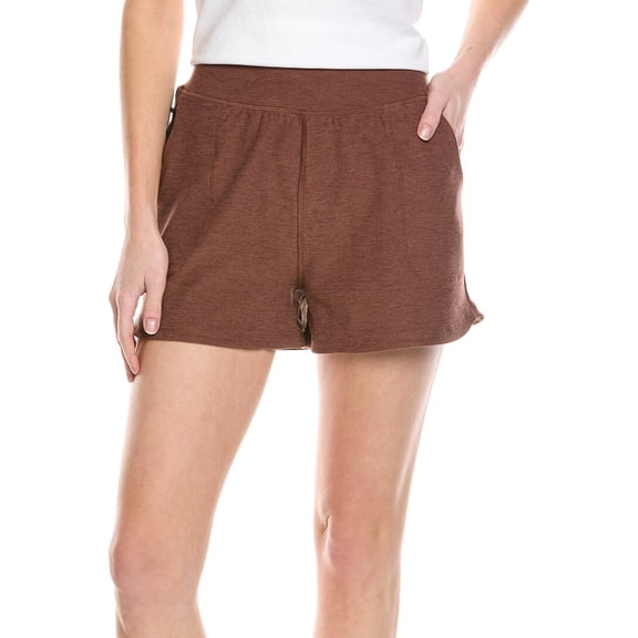 Beyond Yoga womens Spacedye Move Up 3in Short, XL, Brown