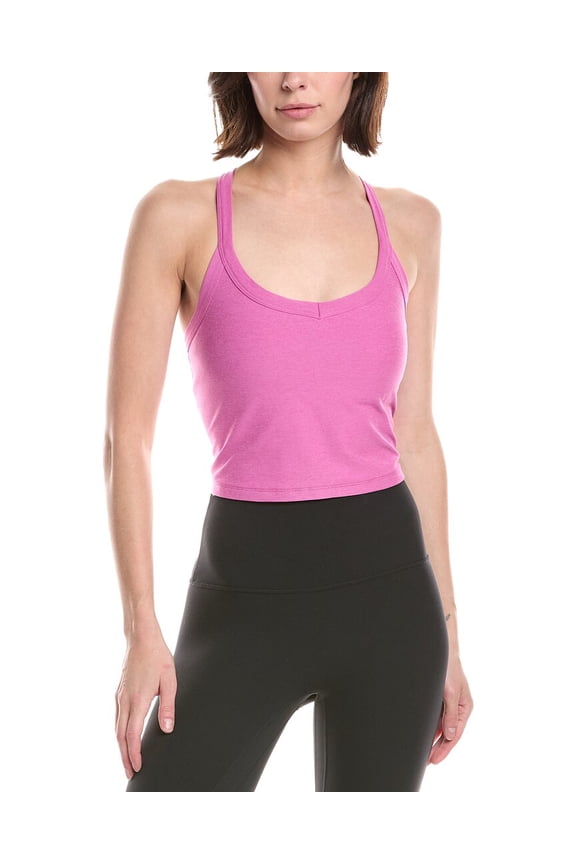womens  Spacedye On The Up Cropped Tank, m