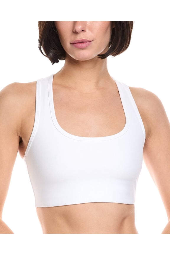 womens Spacedye Simplicity Bra, s, White