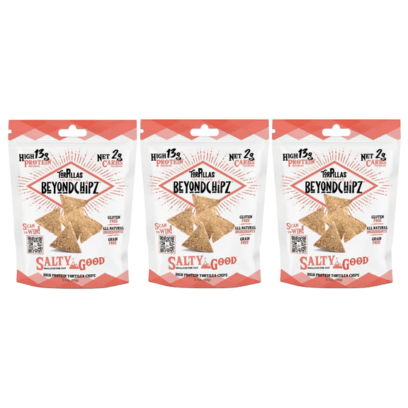 BeyondChipz High Protein Torpillas - Salty Good Size: 3 Bags