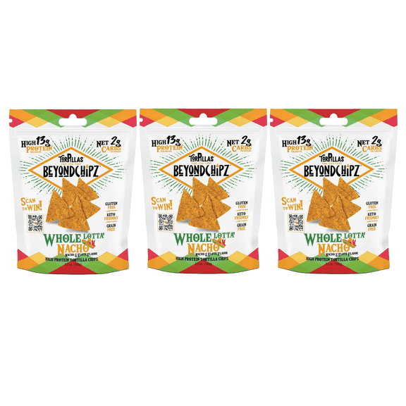 BeyondChipz High Protein Torpillas - Whole Lotta' Nacho Size: 3-Pack